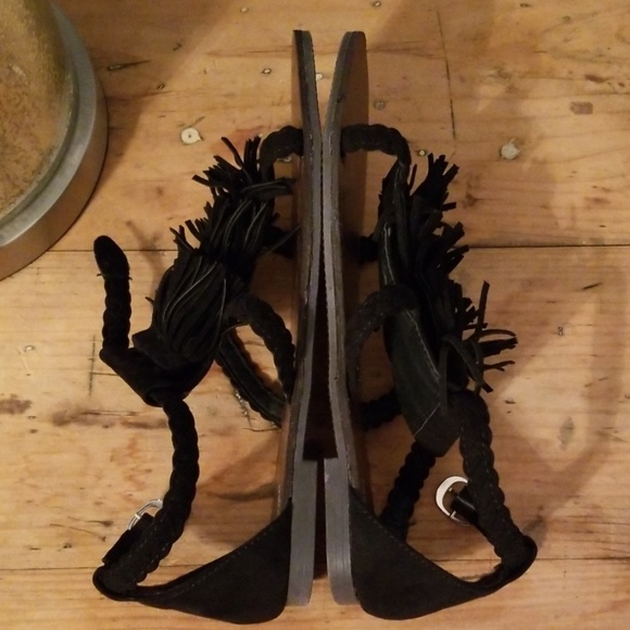 Target Mossimo Flat Fringe Sandal Sz 7 - Picture 4 of 7